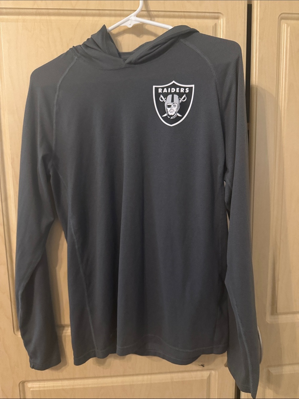 Men’s Nike Dri-FIT Gray Hooded Performance Shirt